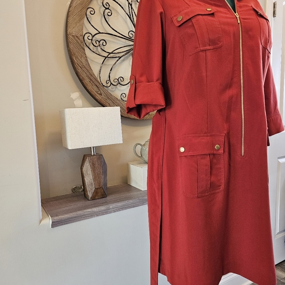 Super versatile Sharagano Cargo-style knee-length dress 20W - Picture 8 of 15